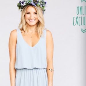 Showmeyourmumu Kendall Maxi Dress Steel Blue